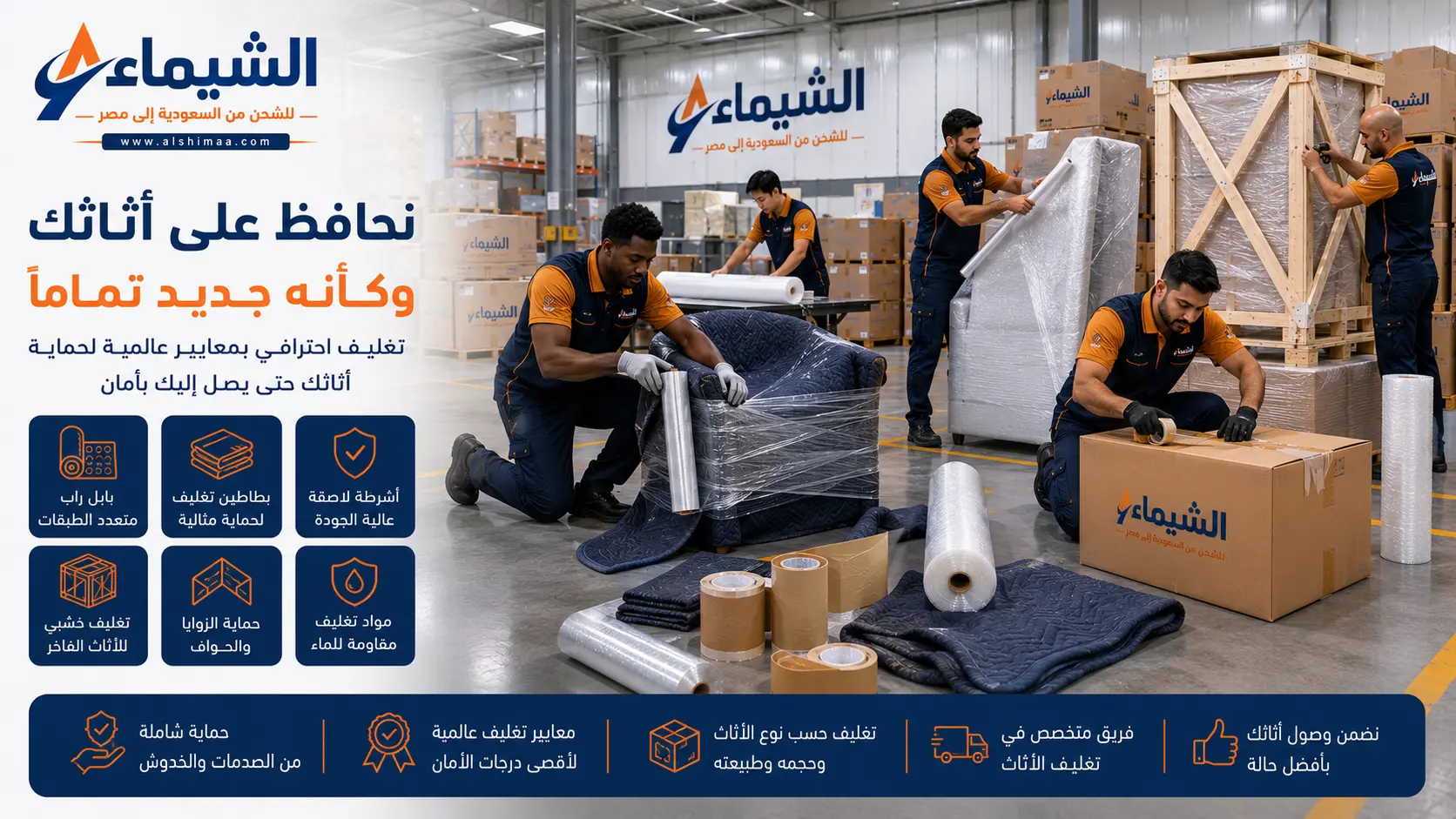 تغليف وحماية الأثاث