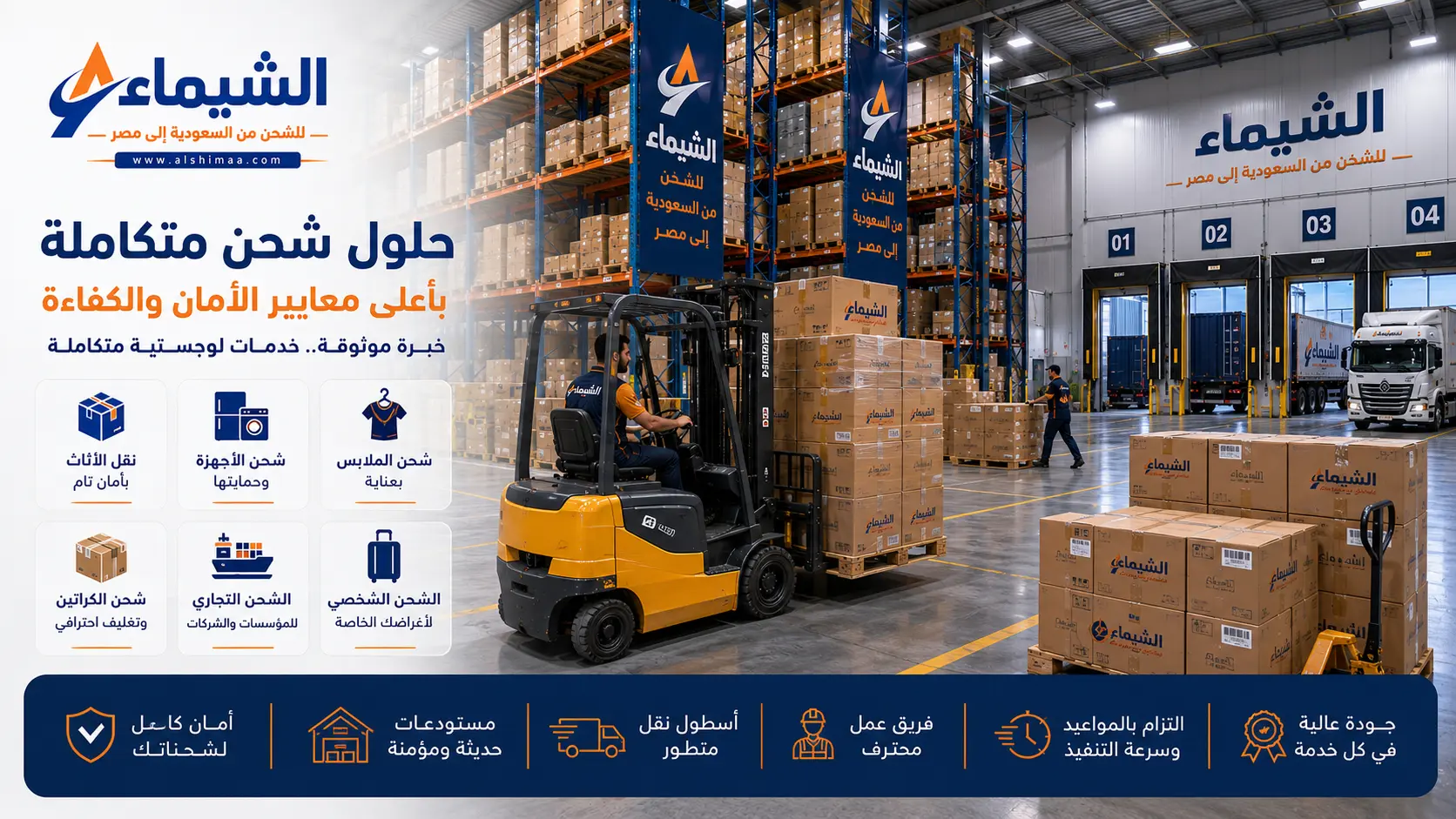 مستودعات الشيماء للشحن